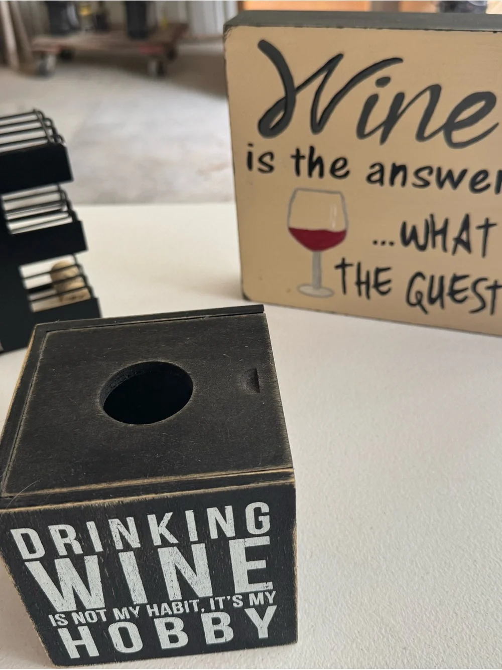 Black Wine Hobby Decor